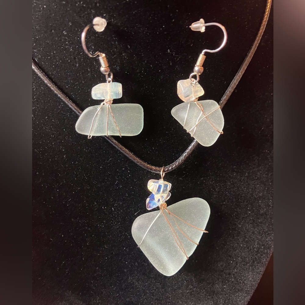 #56 handmade seaglass set